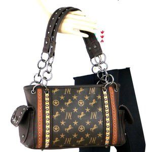 NWT Montana West Sig Monogram Conceal Carry Satchl